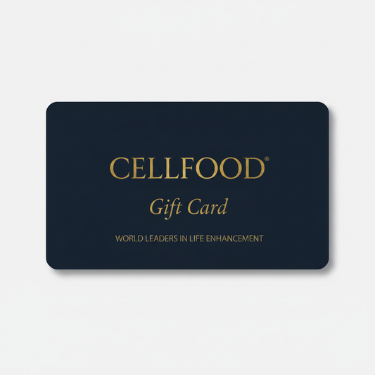 Cellfood Digital Gift Card — premium gift card on grey background